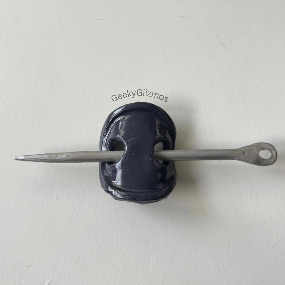 Button and Needle Barrette