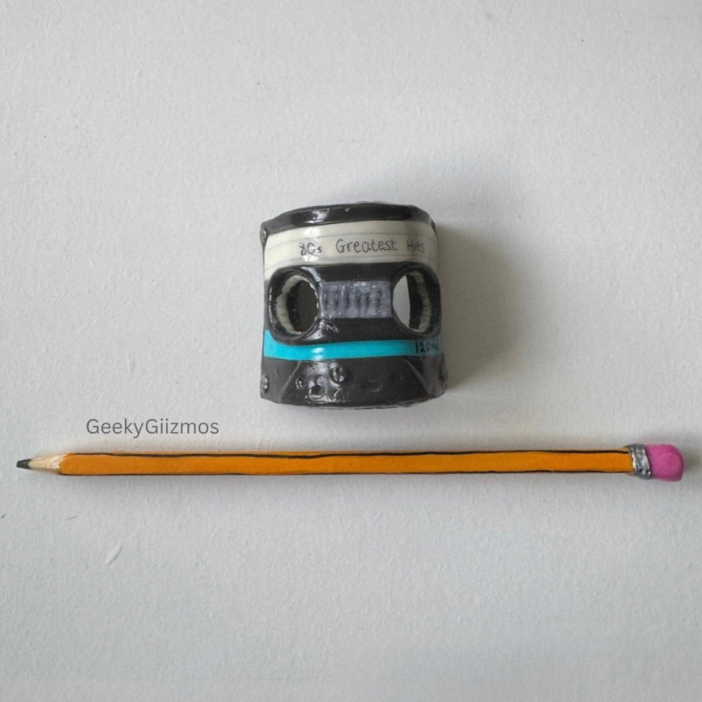 Cassette and Pencil Barrette