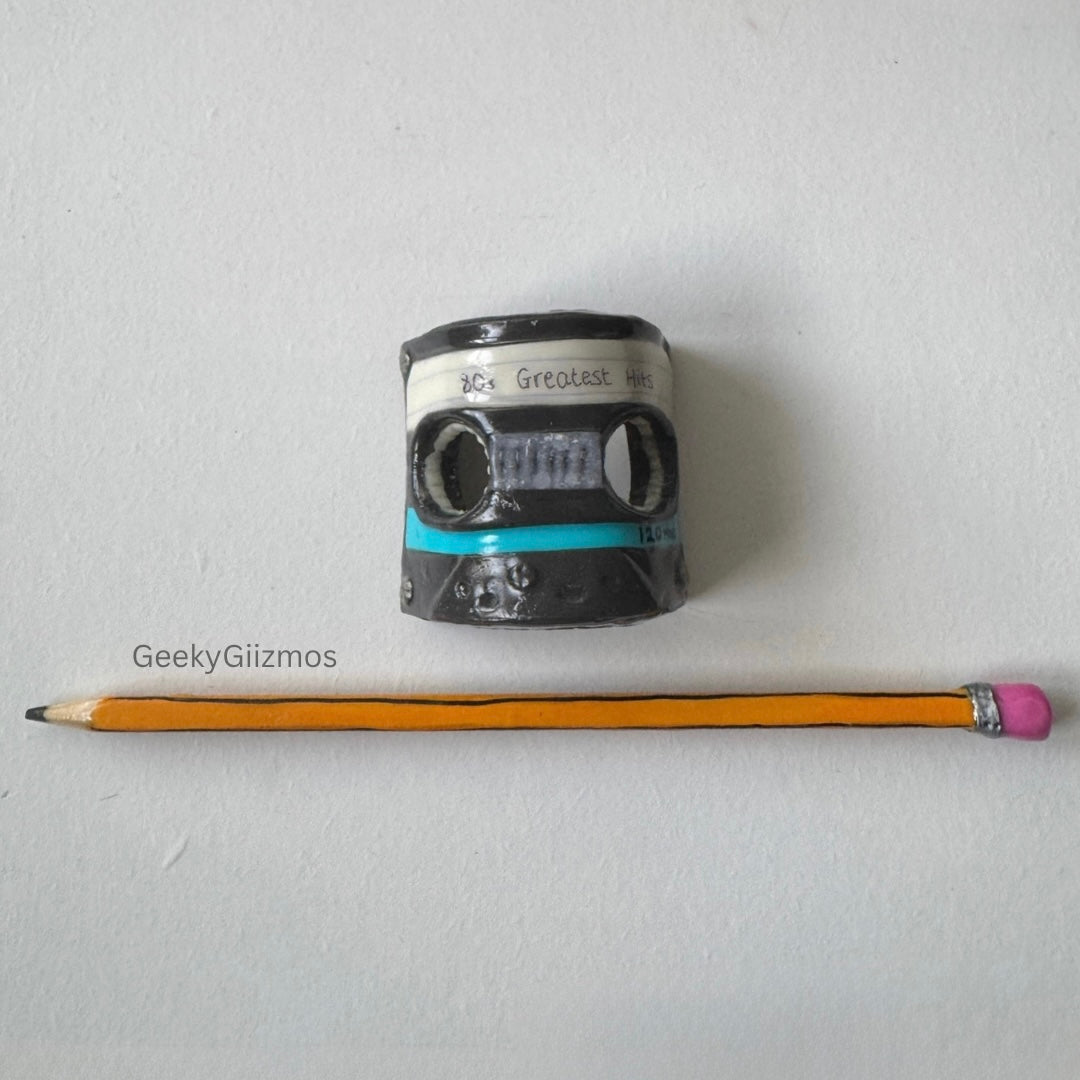 Cassette and Pencil Barrette
