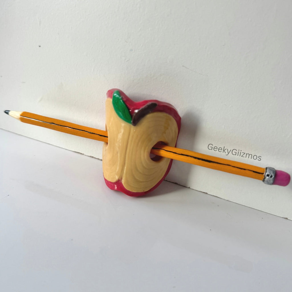 Apple and Pencil Barrette