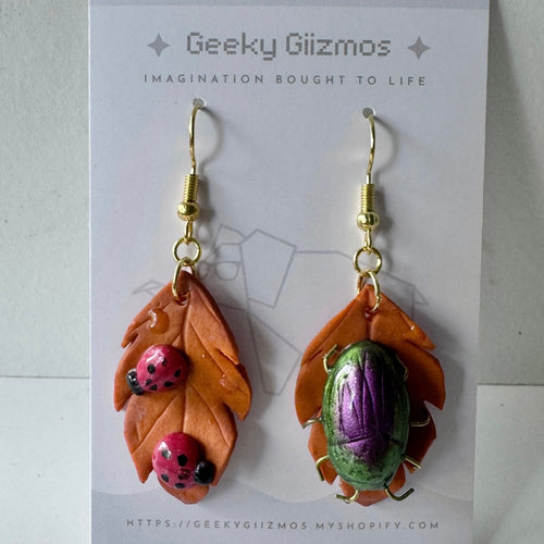 Autumn Bug earrings