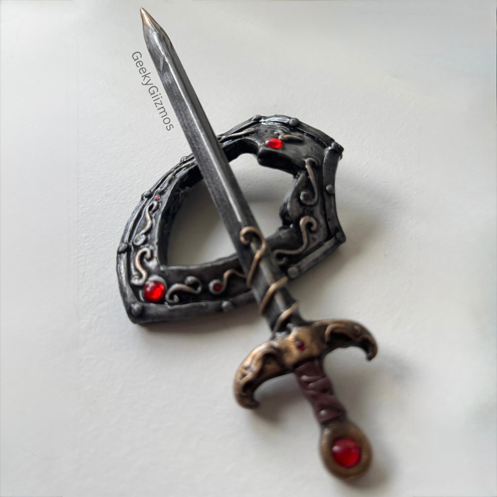 Sword and Shield Barrette