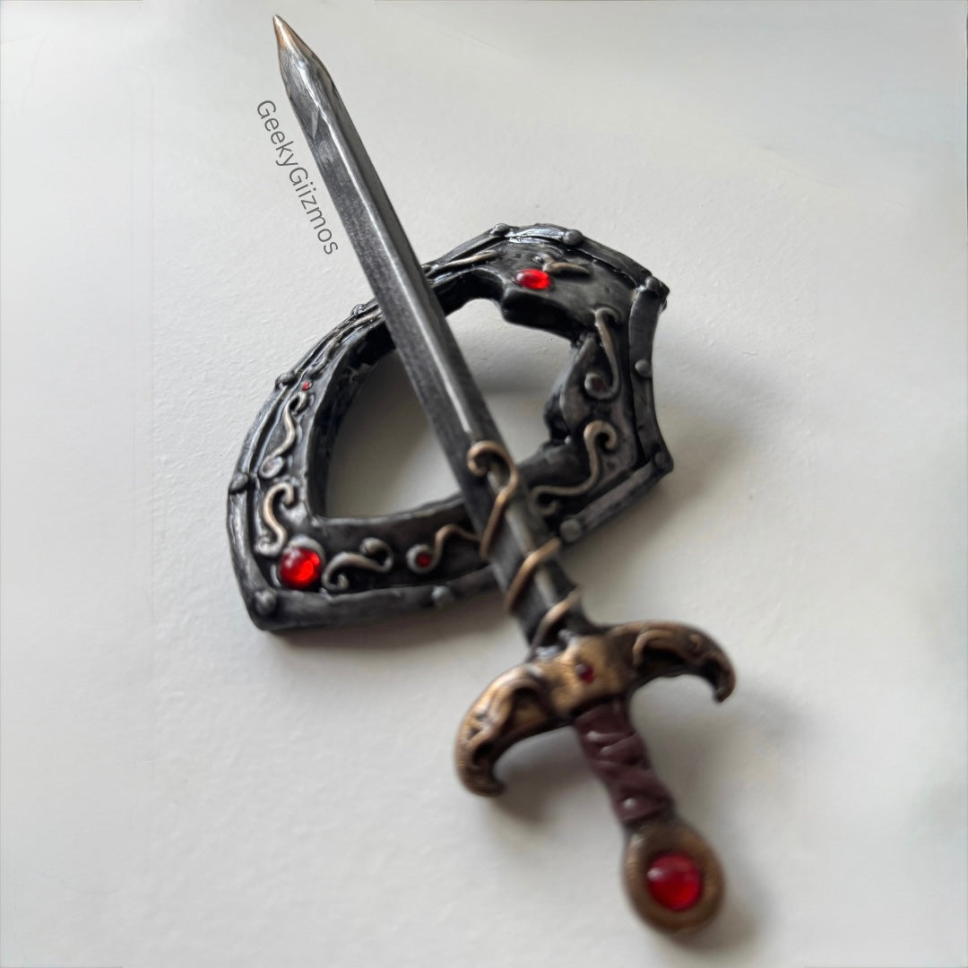 Sword and Shield Barrette