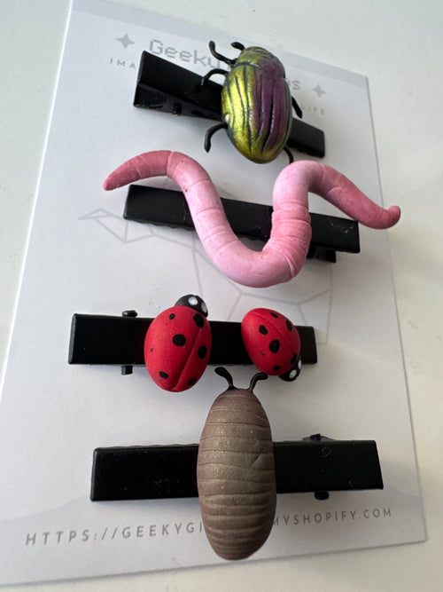 Bugs in my hair (Hairclip set)